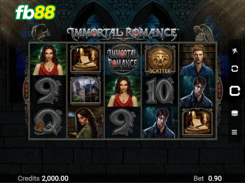 Biểu tượng thường xuyên trong Immortal Romance FB88