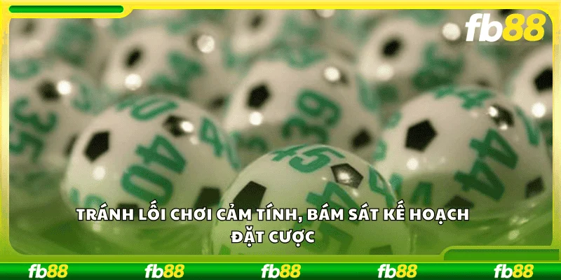 Tránh lối chơi cảm tính, bám sát kế hoạch đặt cược.